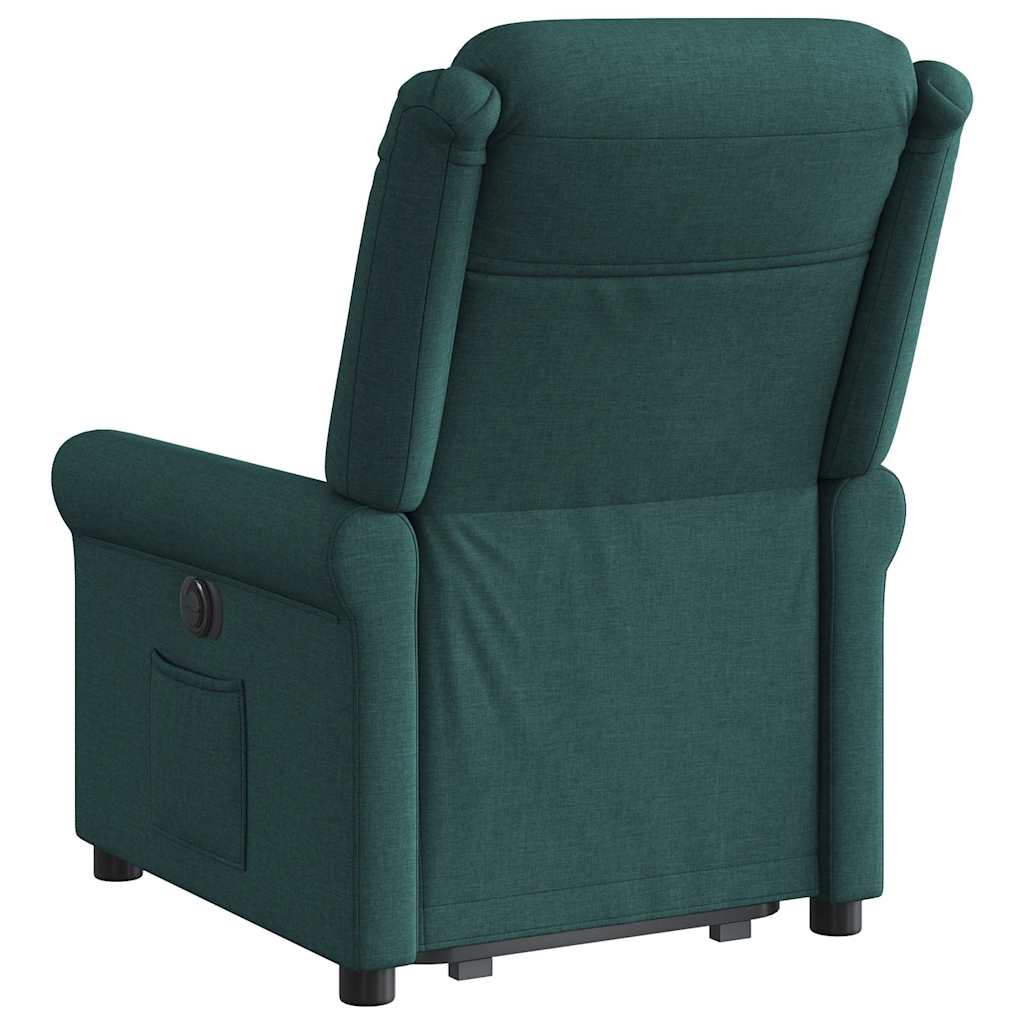 Fauteuil inclinable vert foncé tissu - XIOS