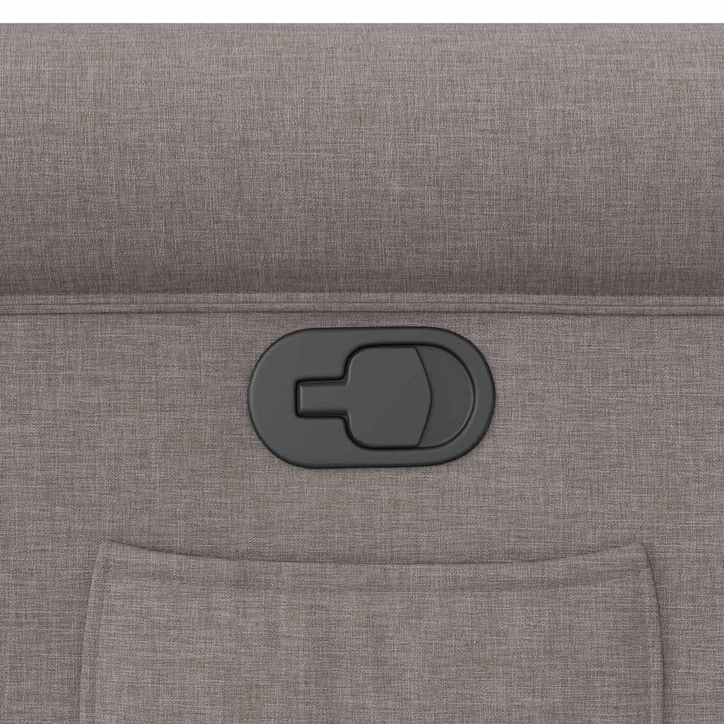 Fauteuil inclinable taupe tissu