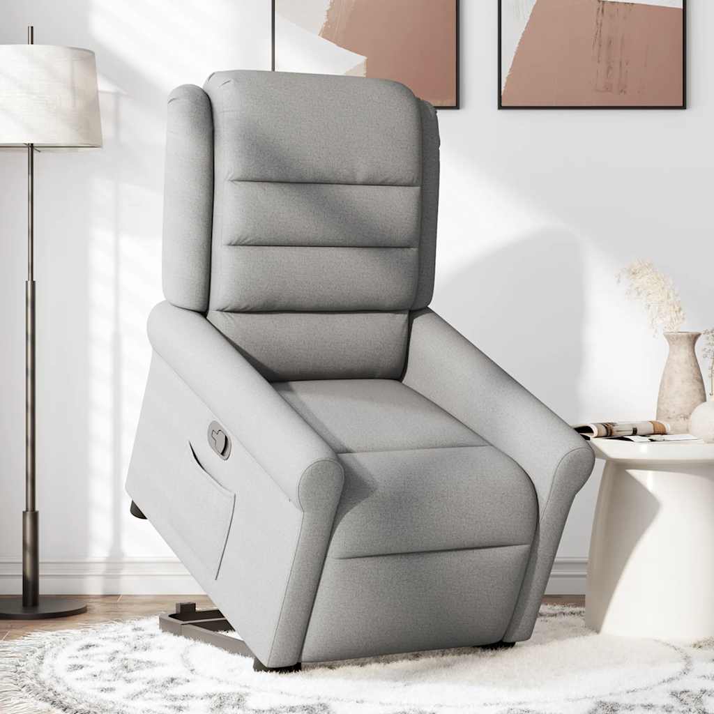 Fauteuil inclinable gris nuage tissu - XIOS