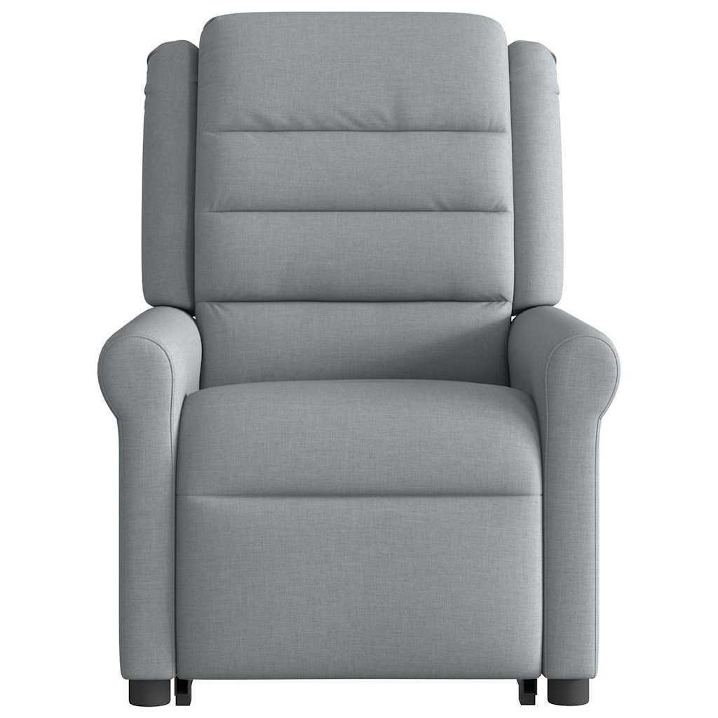 Fauteuil de massage inclinable Gris clair Tissu - XIOS