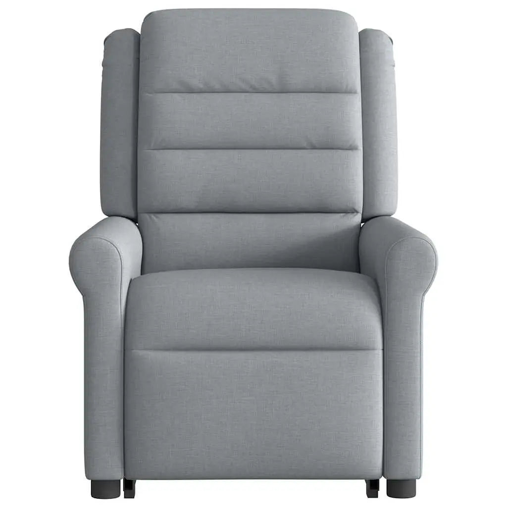 Fauteuil de massage inclinable Gris clair Tissu - XIOS