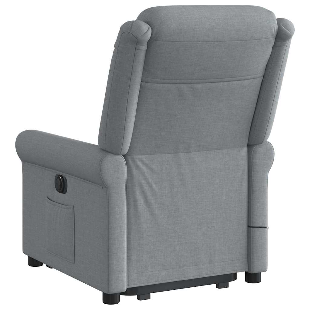 Fauteuil de massage inclinable Gris clair Tissu - XIOS