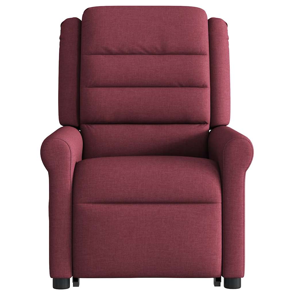 Fauteuil inclinable de massage Rouge bordeaux Tissu - XIOS