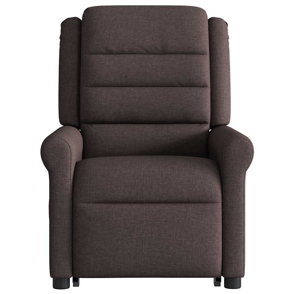 Fauteuil inclinable de massage Marron foncé Tissu - XIOS