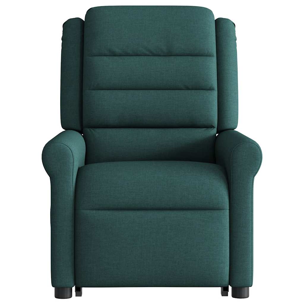 Fauteuil inclinable de massage Vert foncé Tissu - XIOS