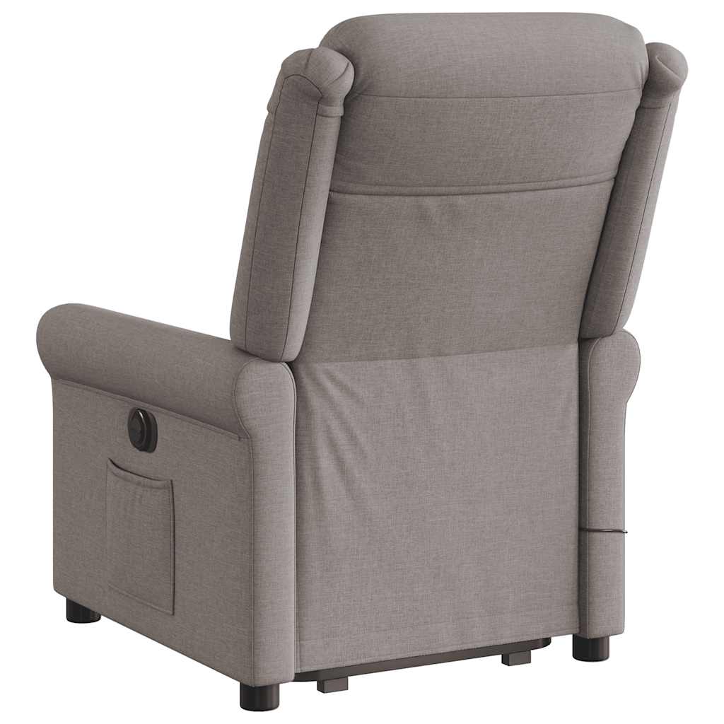 Fauteuil inclinable de massage Taupe Tissu - XIOS