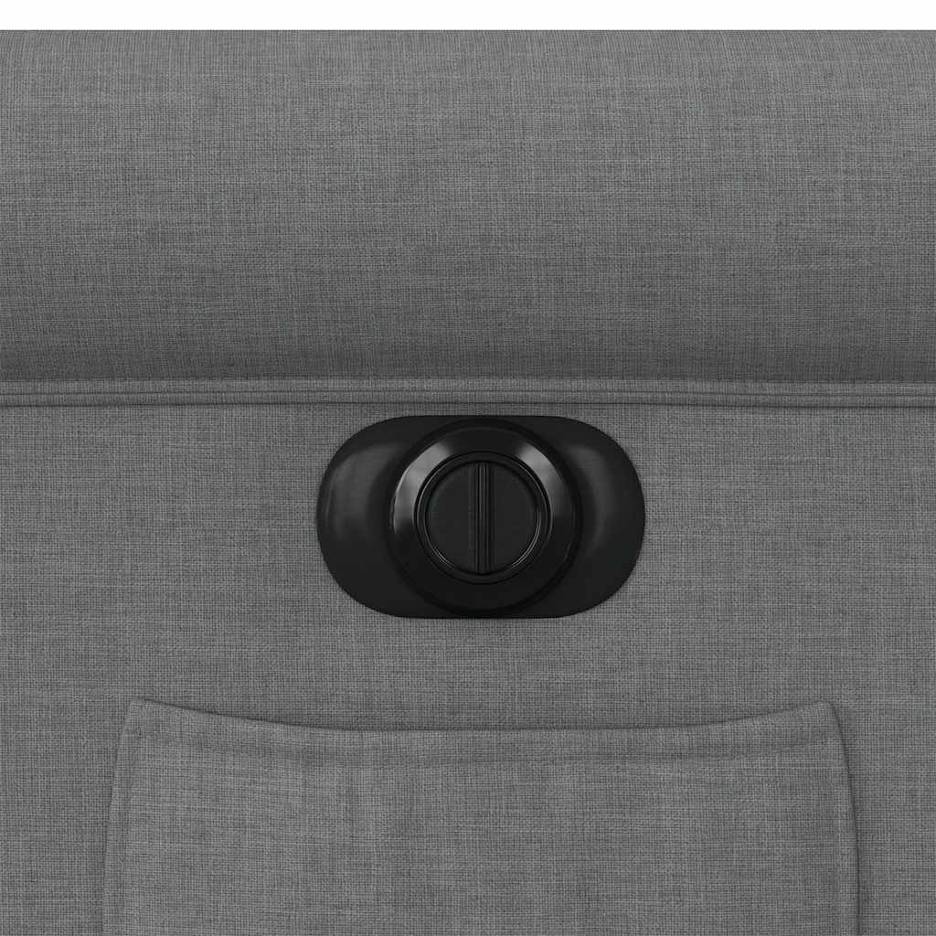 Fauteuil inclinable électrique gris foncé tissu