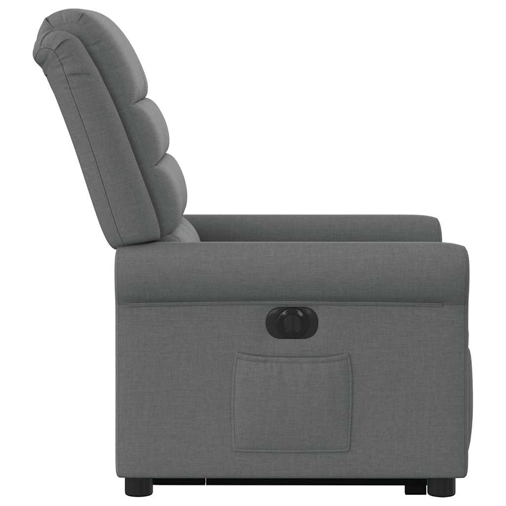 Fauteuil inclinable électrique gris foncé tissu - XIOS
