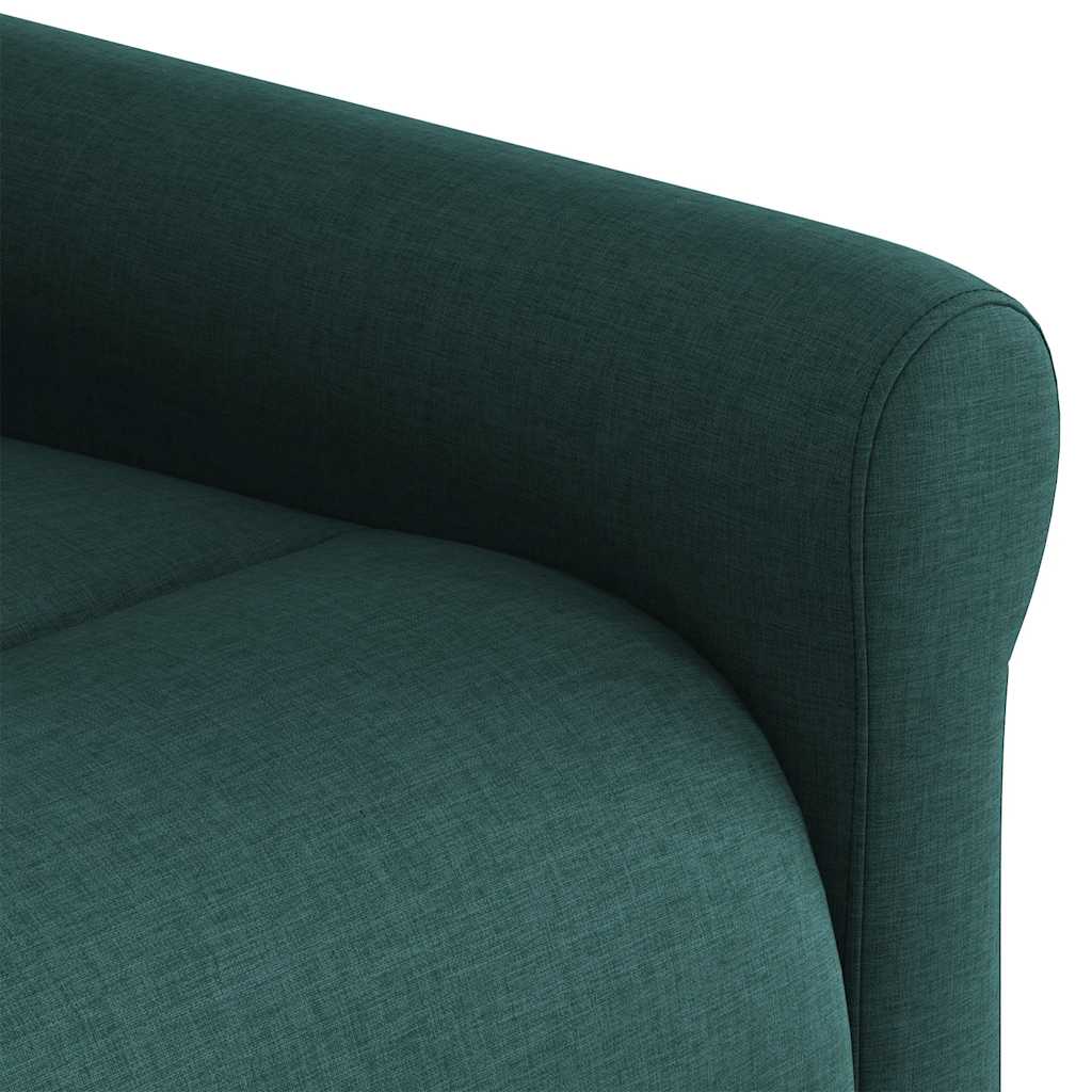 Fauteuil inclinable électrique vert foncé tissu
