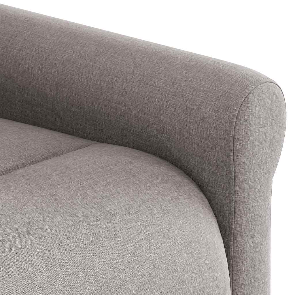 Fauteuil inclinable électrique taupe tissu