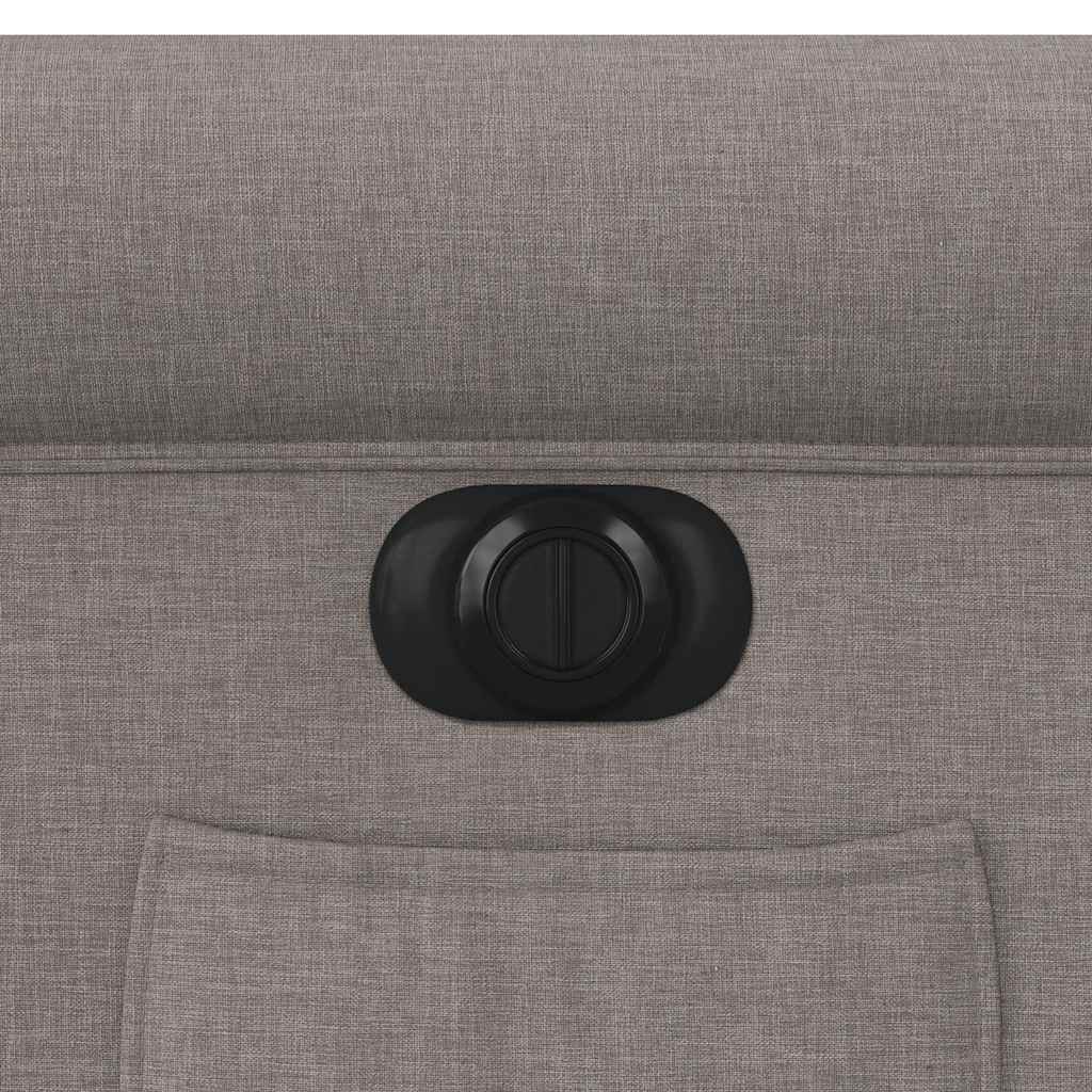 Fauteuil inclinable électrique taupe tissu