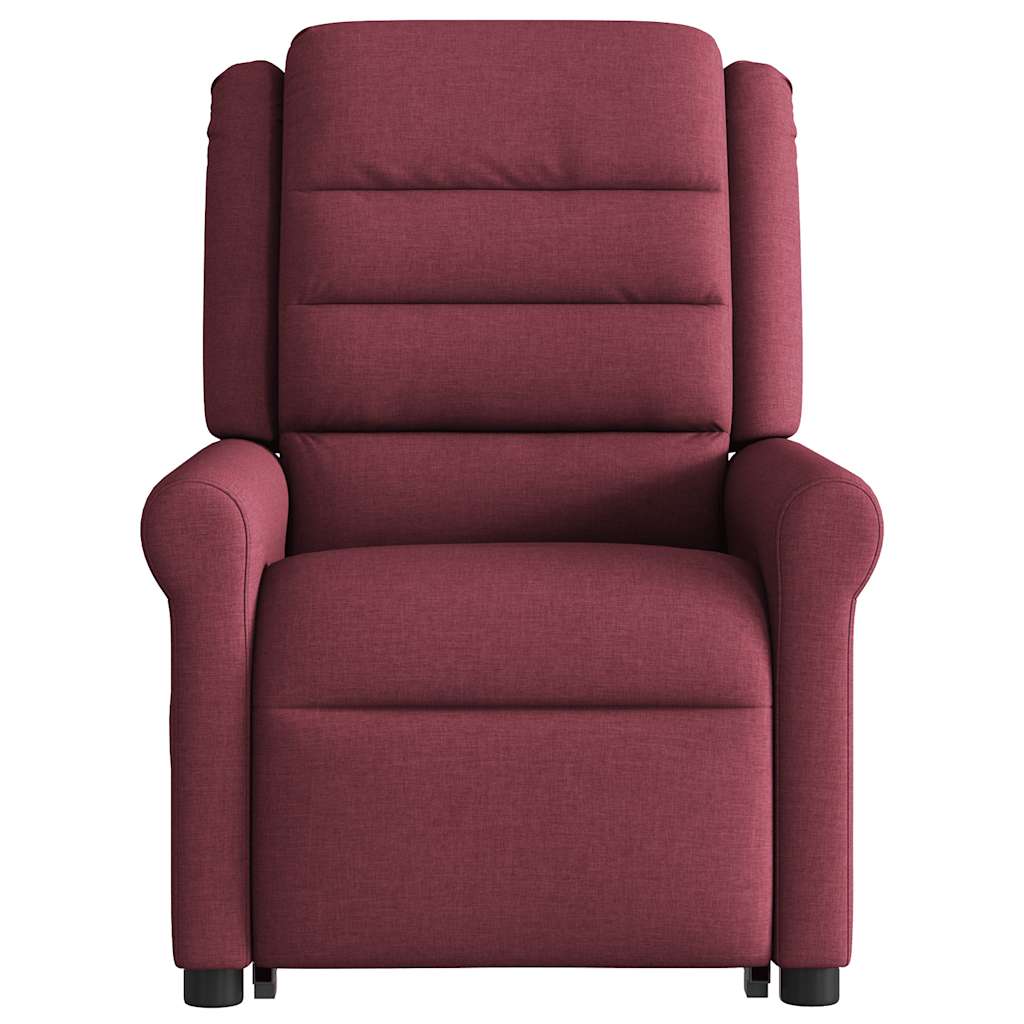 Fauteuil inclinable de massage électrique Rouge bordeaux Tissu - XIOS