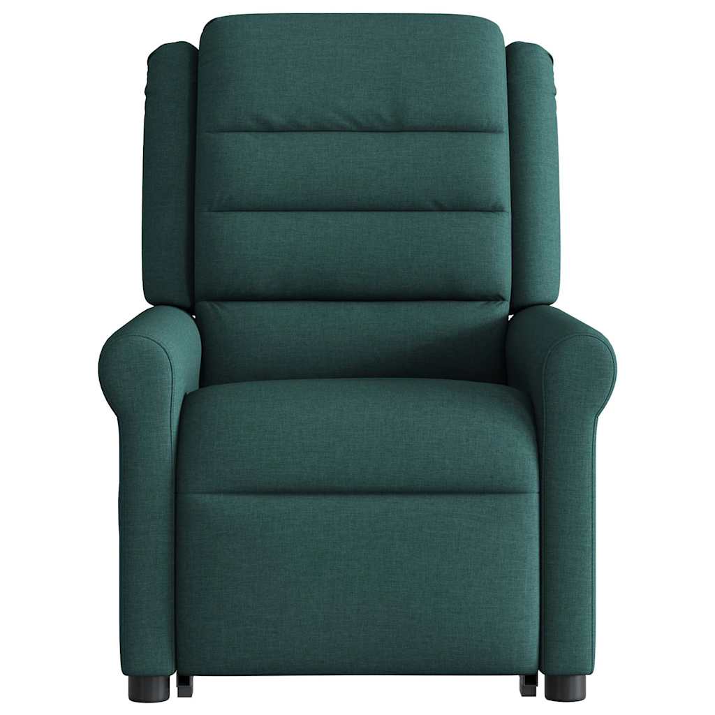 Fauteuil inclinable de massage électrique Vert foncé Tissu - XIOS