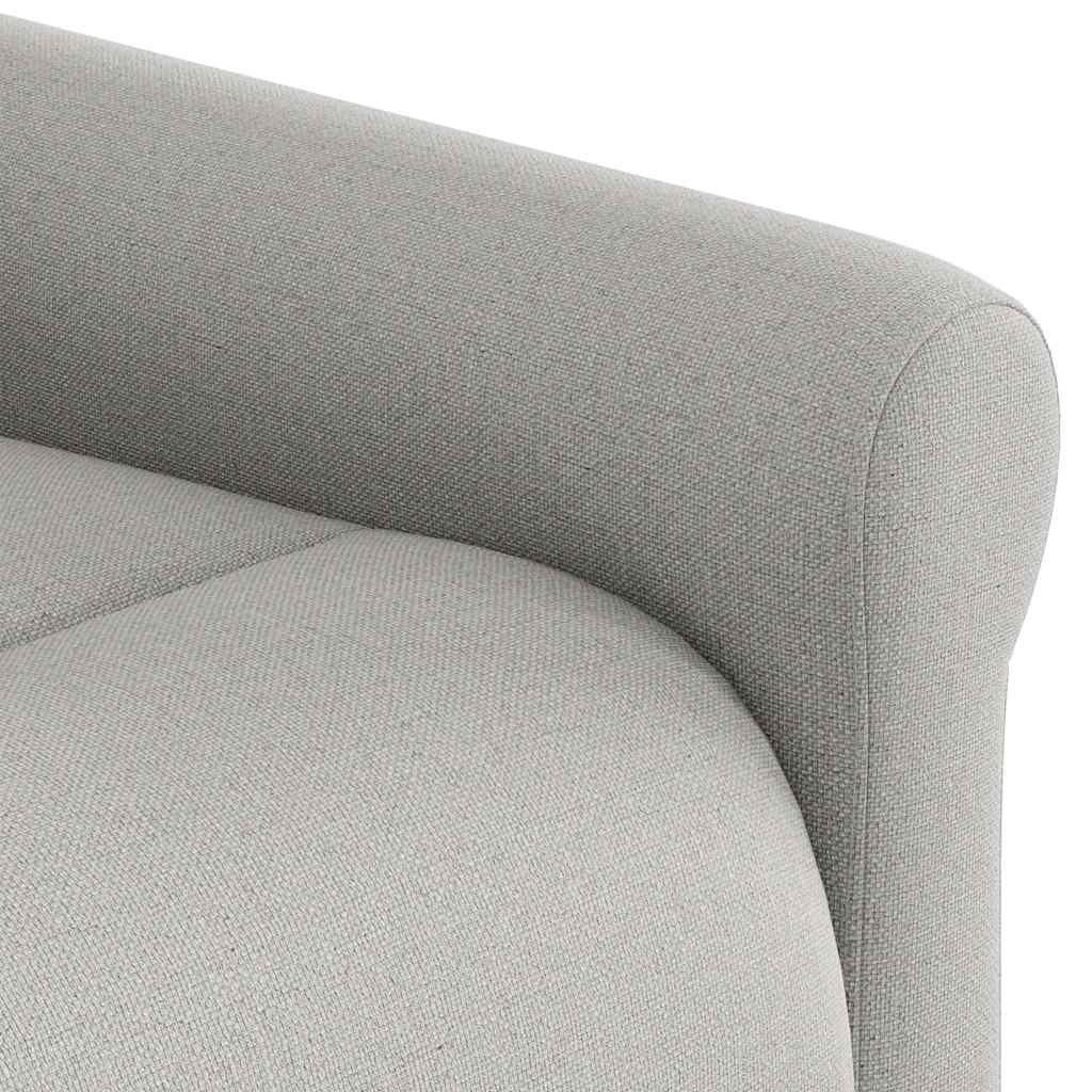 Fauteuil inclinable de massage électrique gris nuage tissu