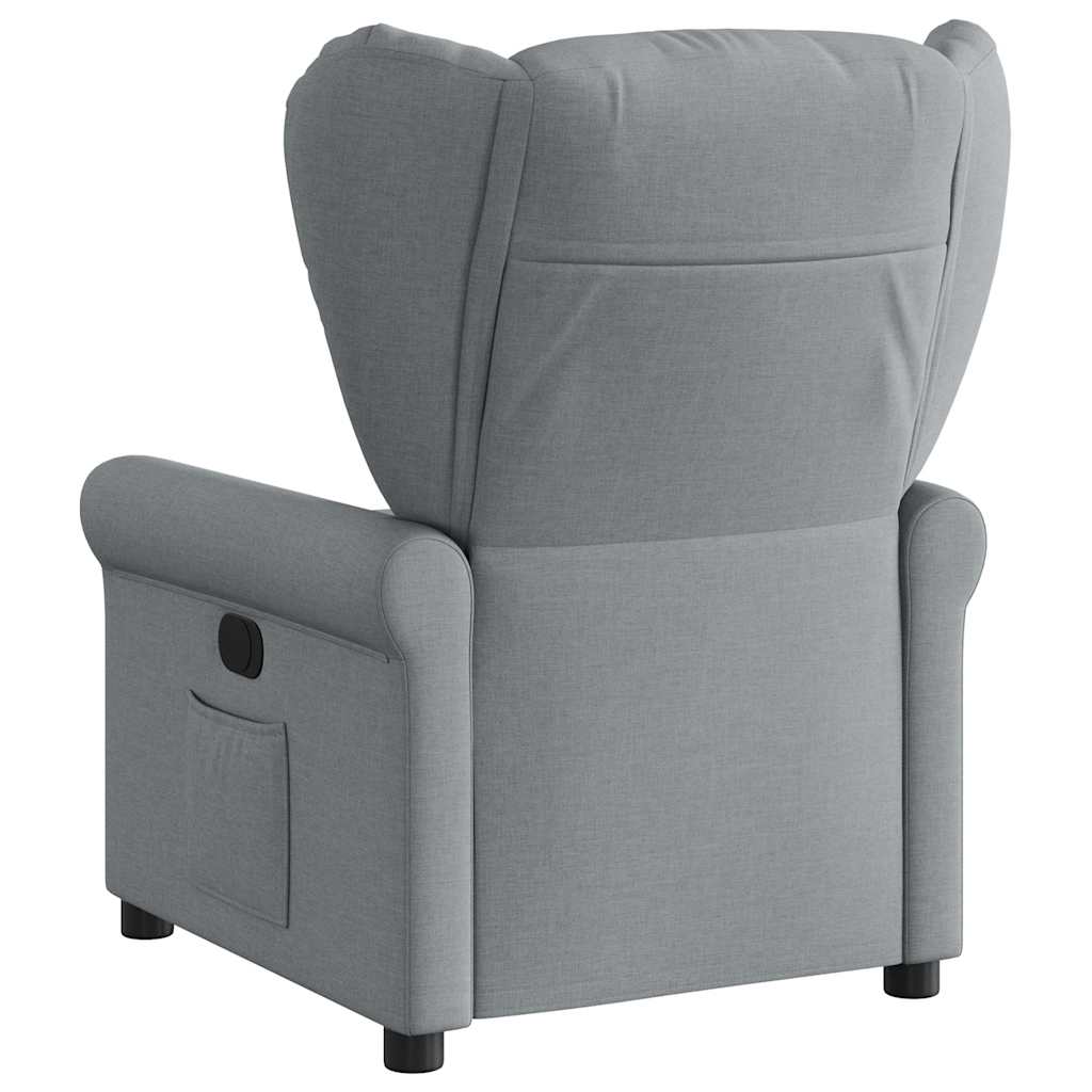 Fauteuil inclinable électrique Gris clair Tissu - XIOS