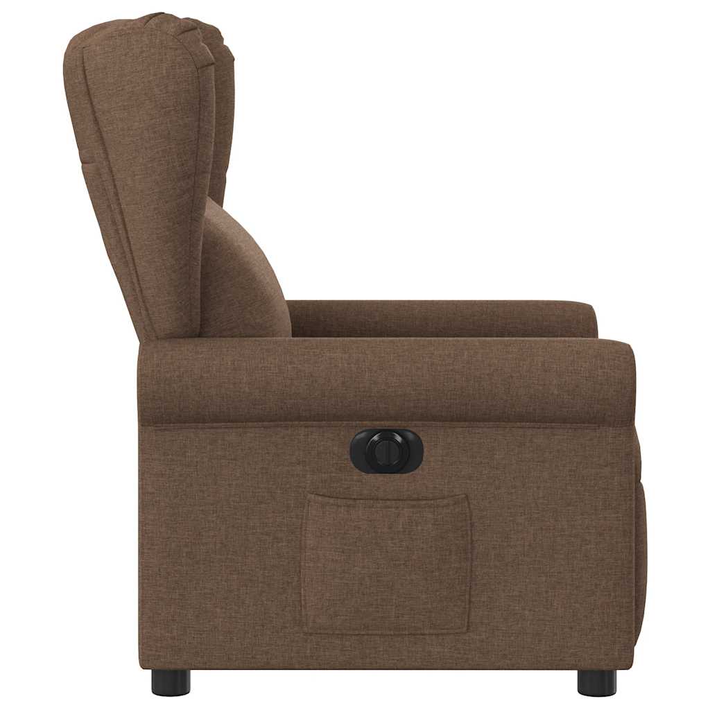 Fauteuil inclinable électrique Marron Tissu - XIOS