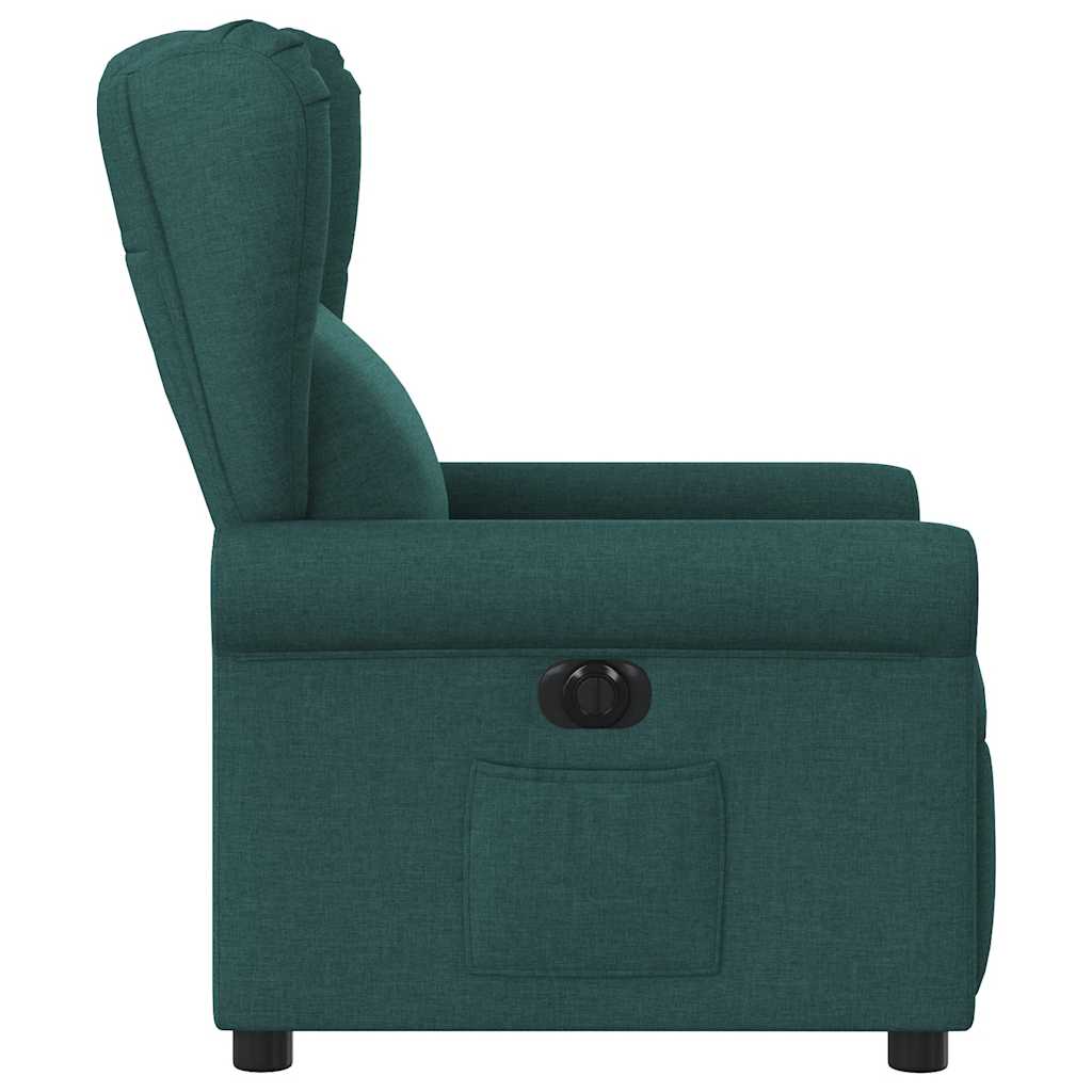Fauteuil inclinable électrique Vert foncé Tissu - XIOS