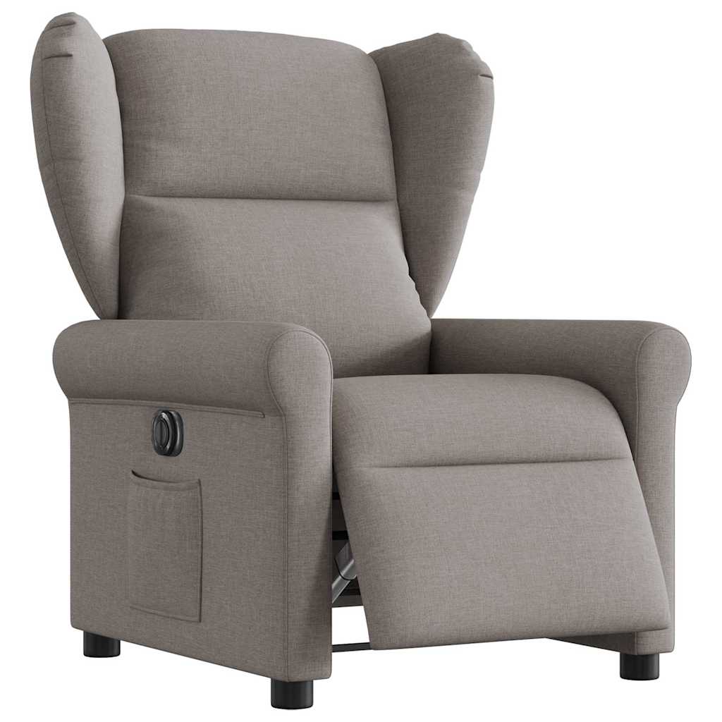 Fauteuil inclinable électrique Taupe Tissu - XIOS