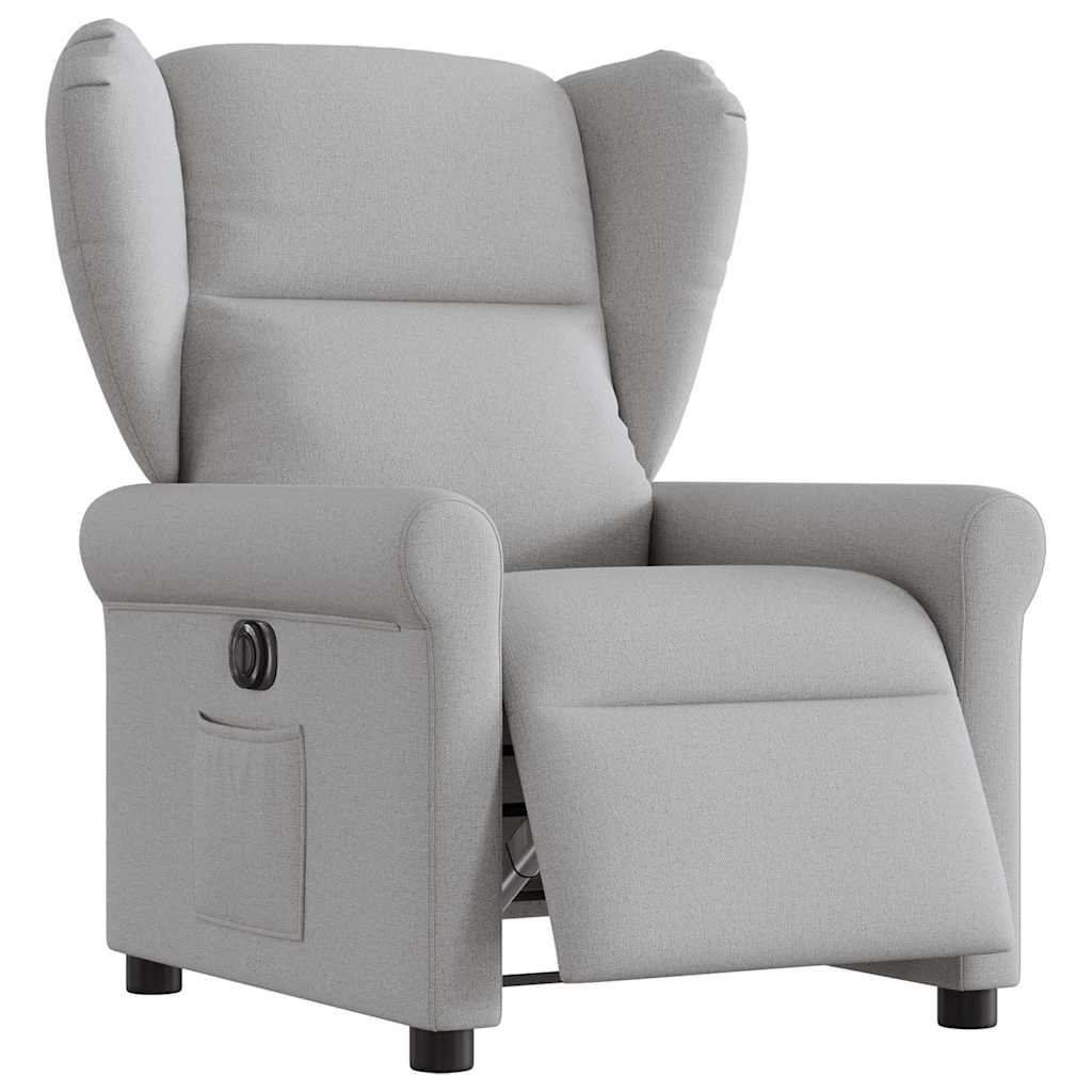 Fauteuil inclinable électrique gris nuage tissu - XIOS