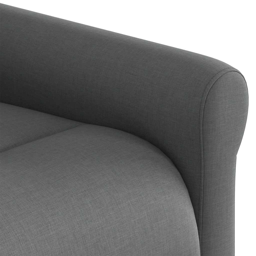 Fauteuil inclinable de massage électrique gris foncé tissu - XIOS