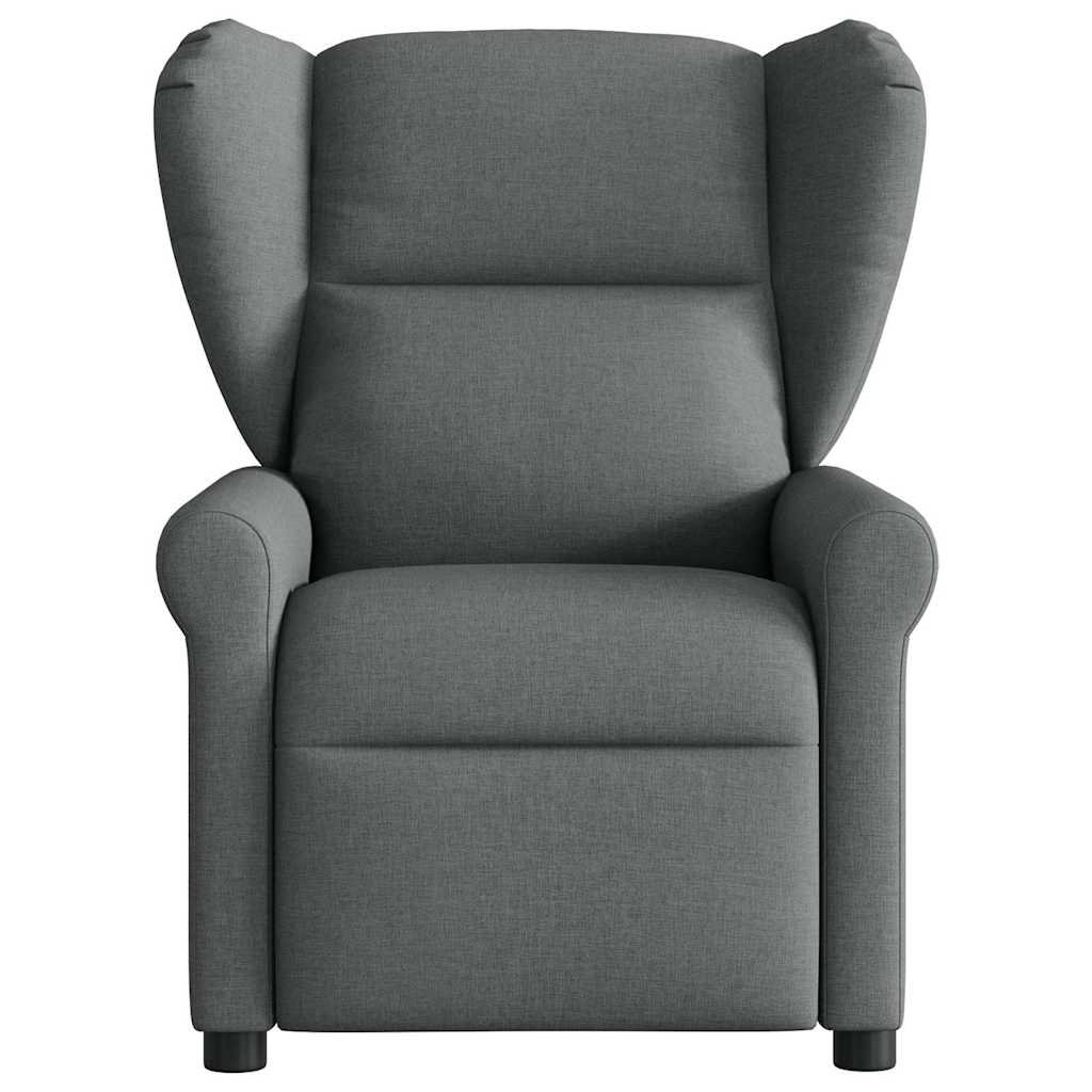 Fauteuil inclinable de massage électrique gris foncé tissu - XIOS