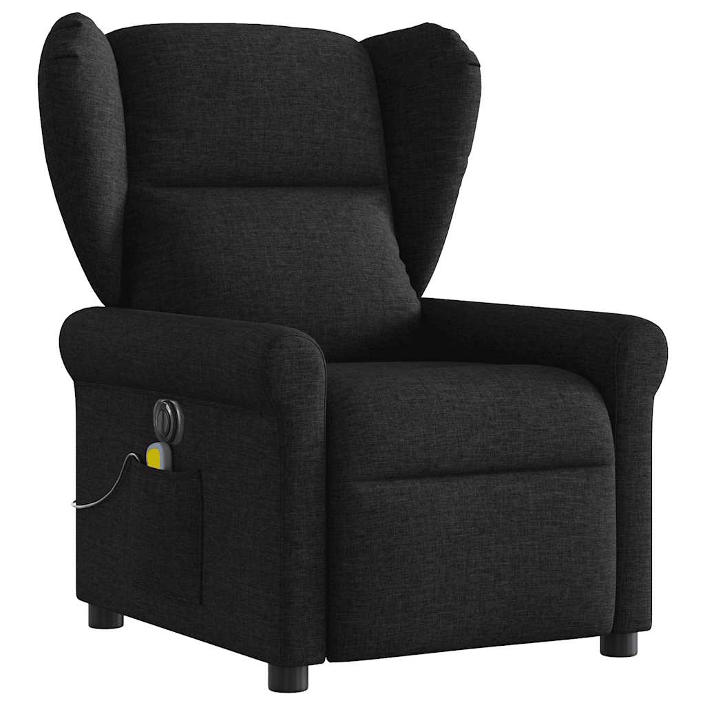 Fauteuil de massage inclinable électrique Noir Tissu - XIOS