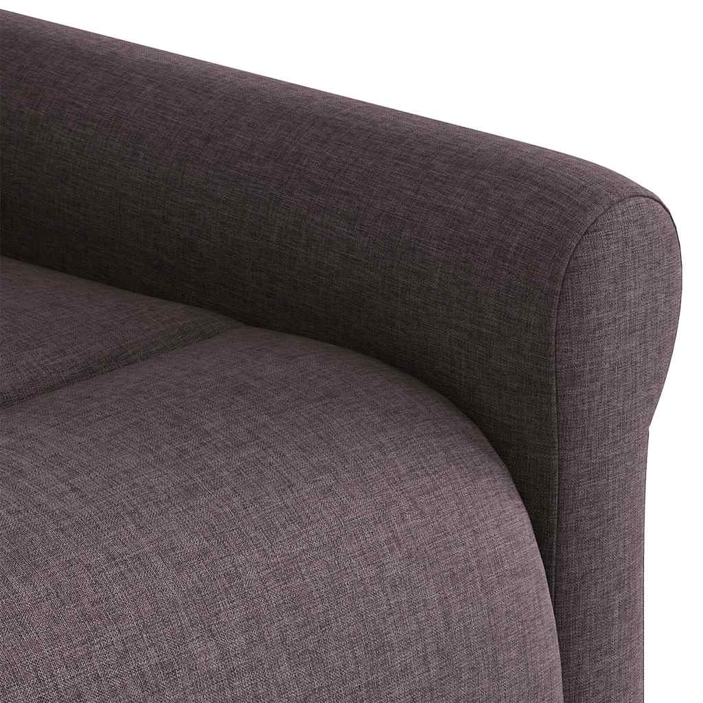 Fauteuil de massage inclinable électrique Marron foncé Tissu - XIOS