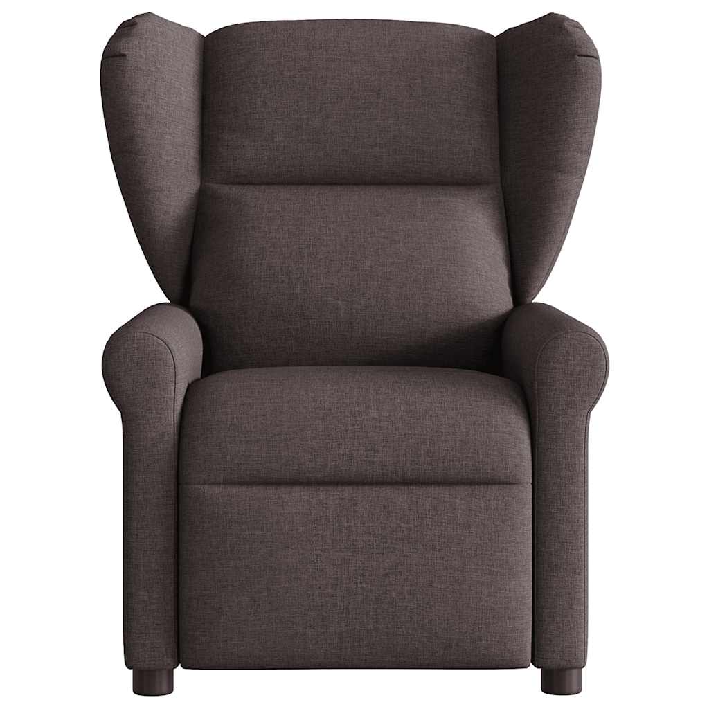 Fauteuil de massage inclinable électrique Marron foncé Tissu - XIOS