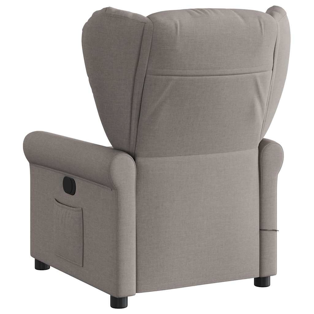 Fauteuil de massage inclinable électrique Taupe Tissu - XIOS