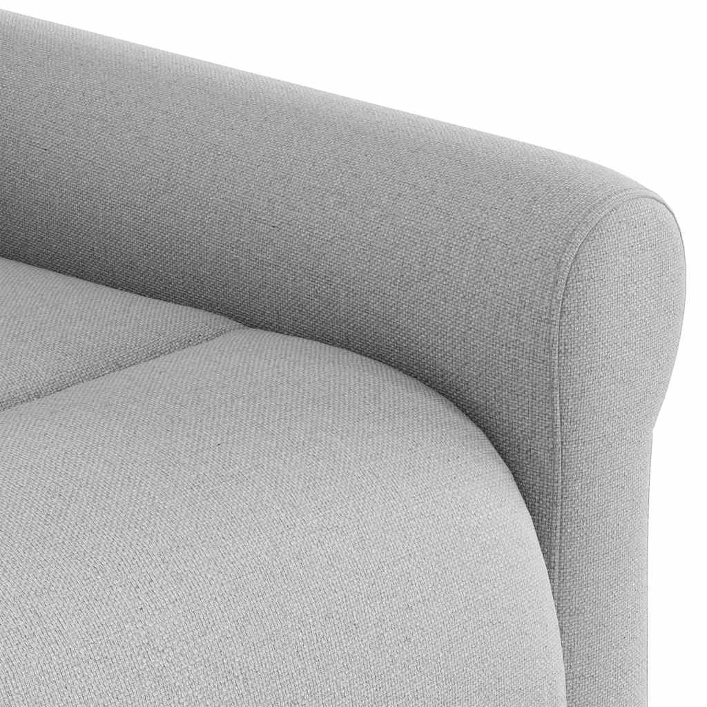 Fauteuil de massage inclinable électrique gris nuage tissu - XIOS