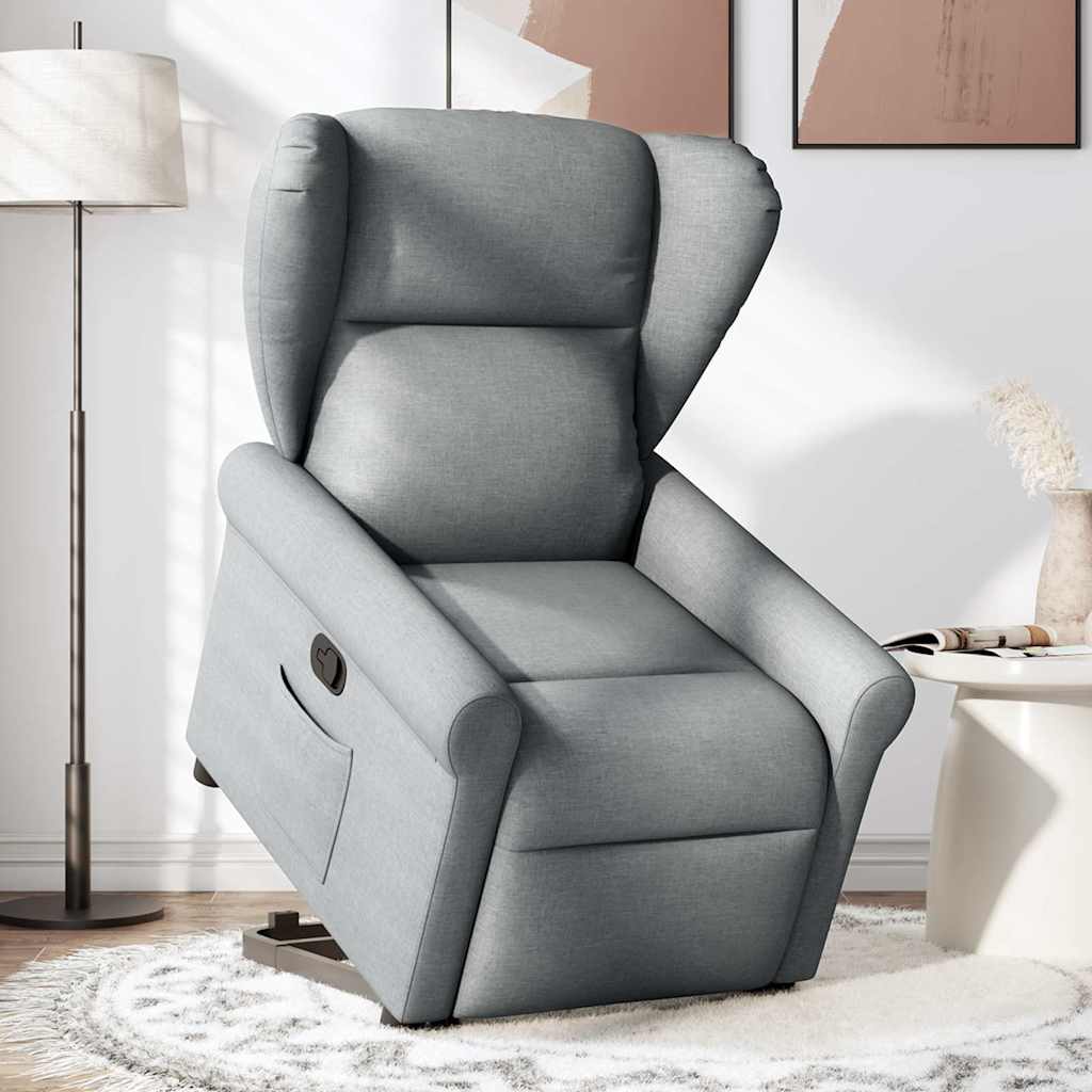 Fauteuil inclinable Gris clair Tissu - XIOS