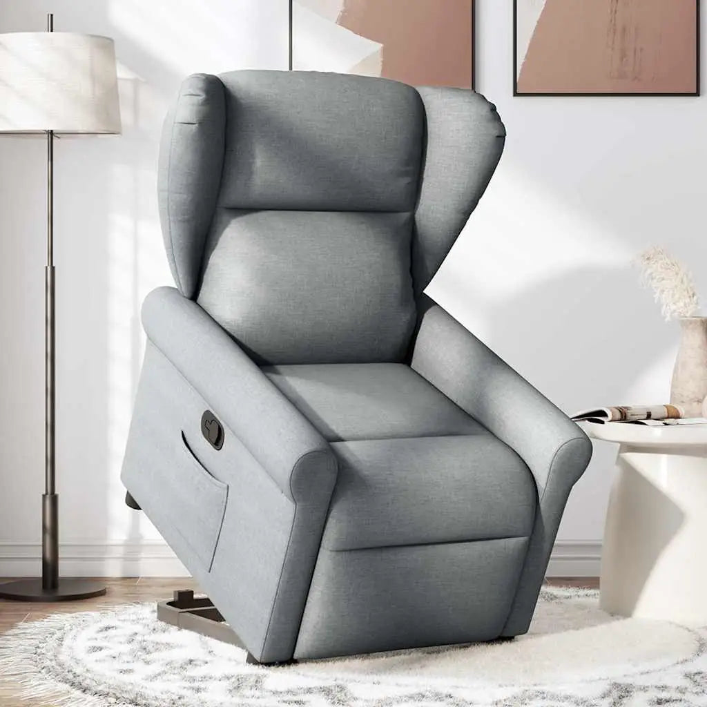 Fauteuil inclinable Gris clair Tissu - XIOS