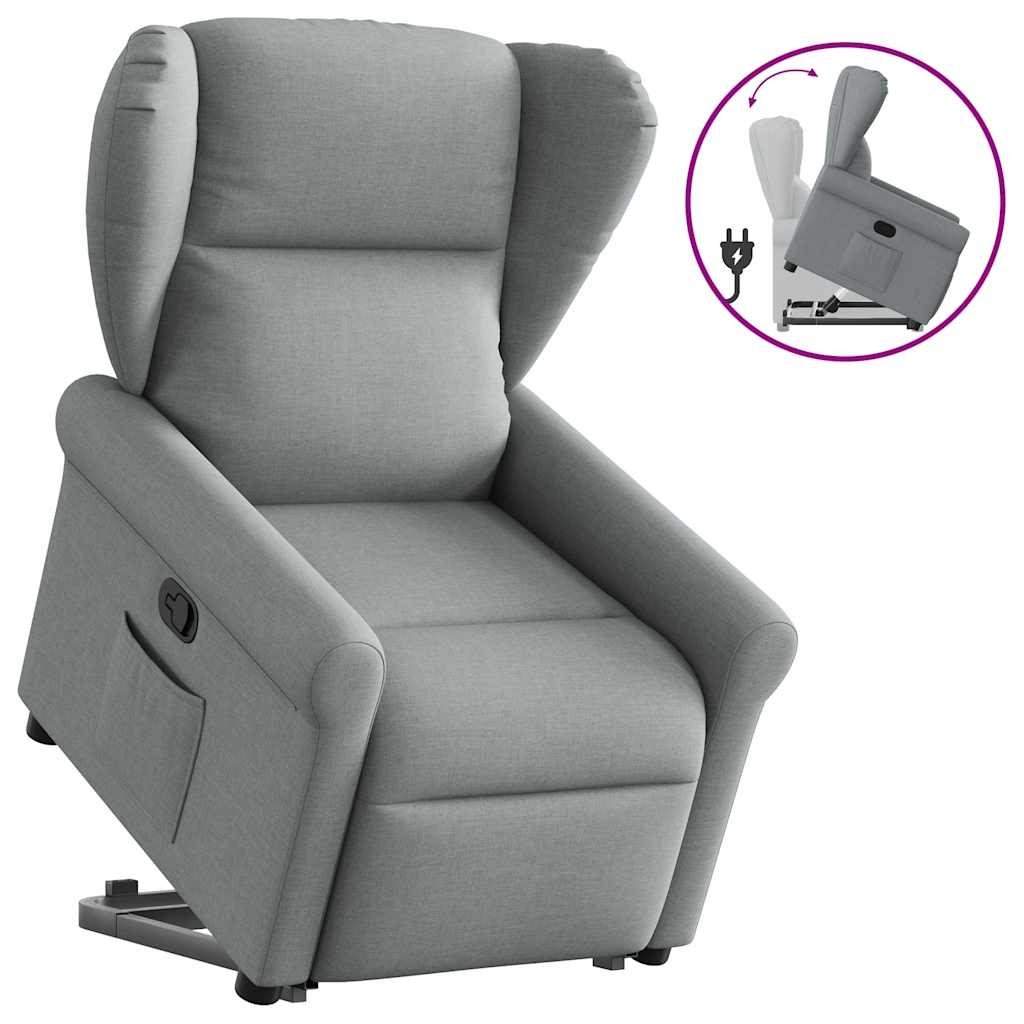 Fauteuil inclinable Gris clair Tissu - XIOS