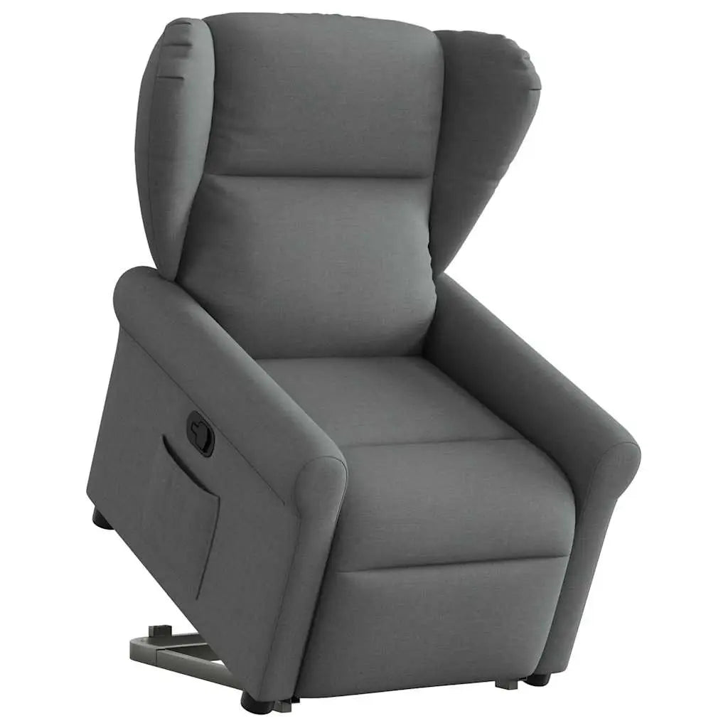 Fauteuil inclinable Gris foncé Tissu - XIOS