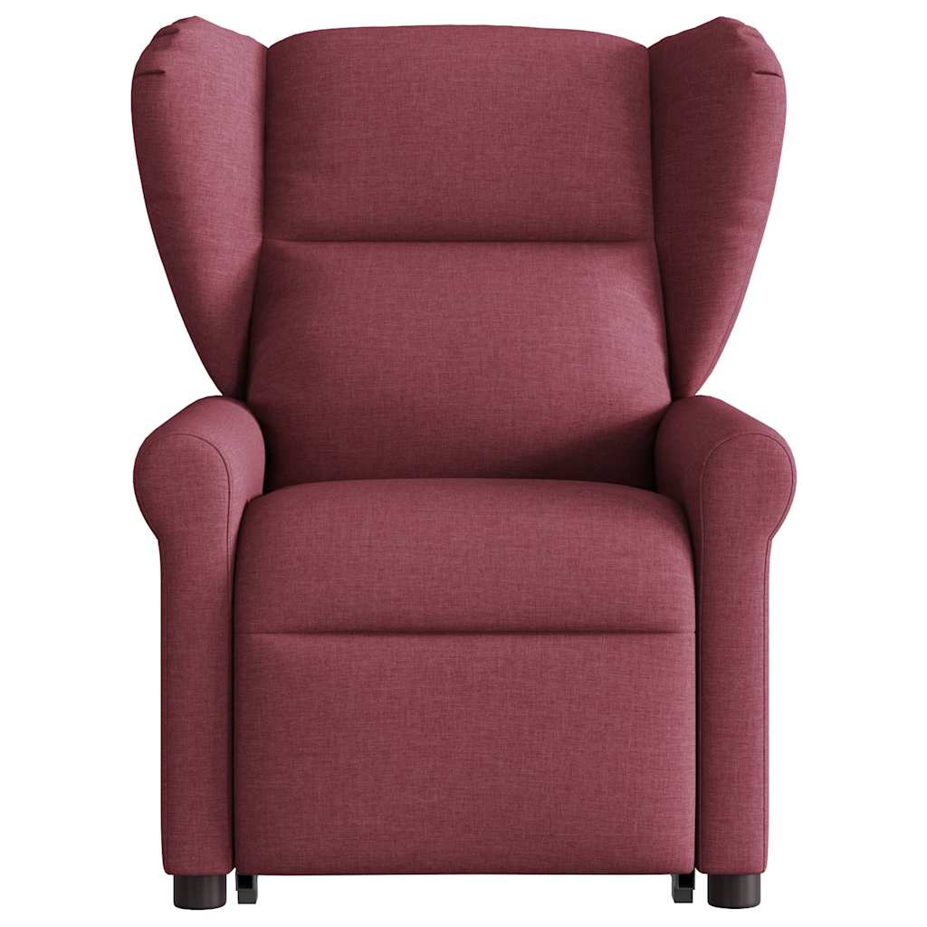 Fauteuil inclinable rouge bordeaux tissu - XIOS