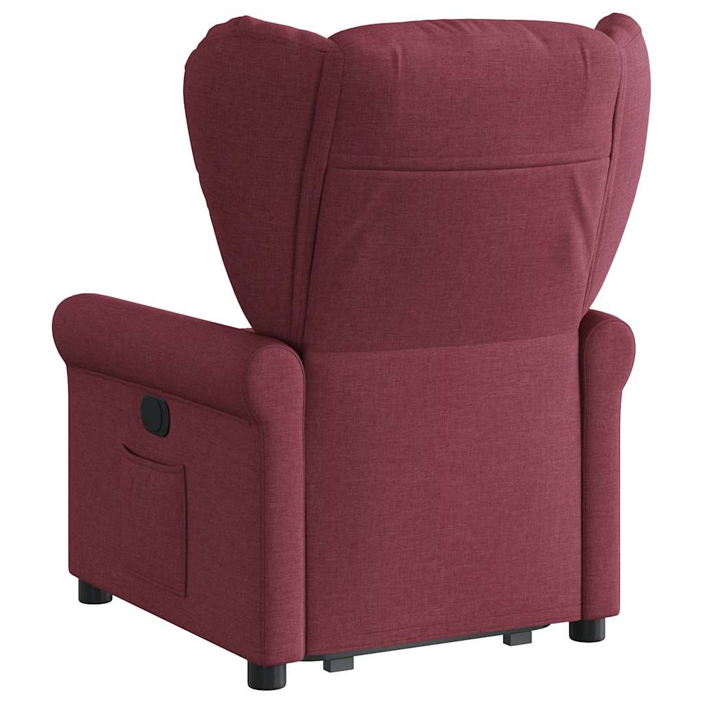Fauteuil inclinable rouge bordeaux tissu - XIOS