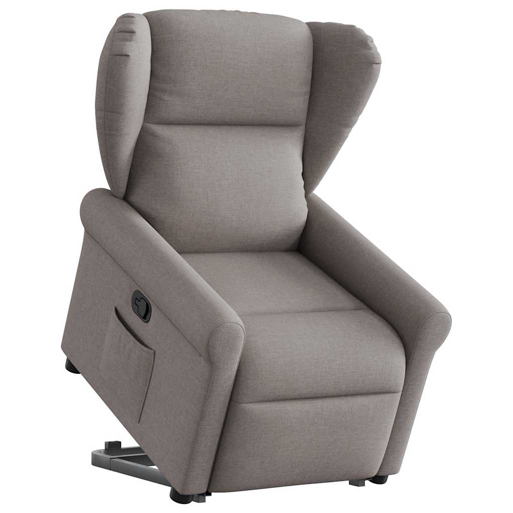 Fauteuil inclinable taupe tissu - XIOS