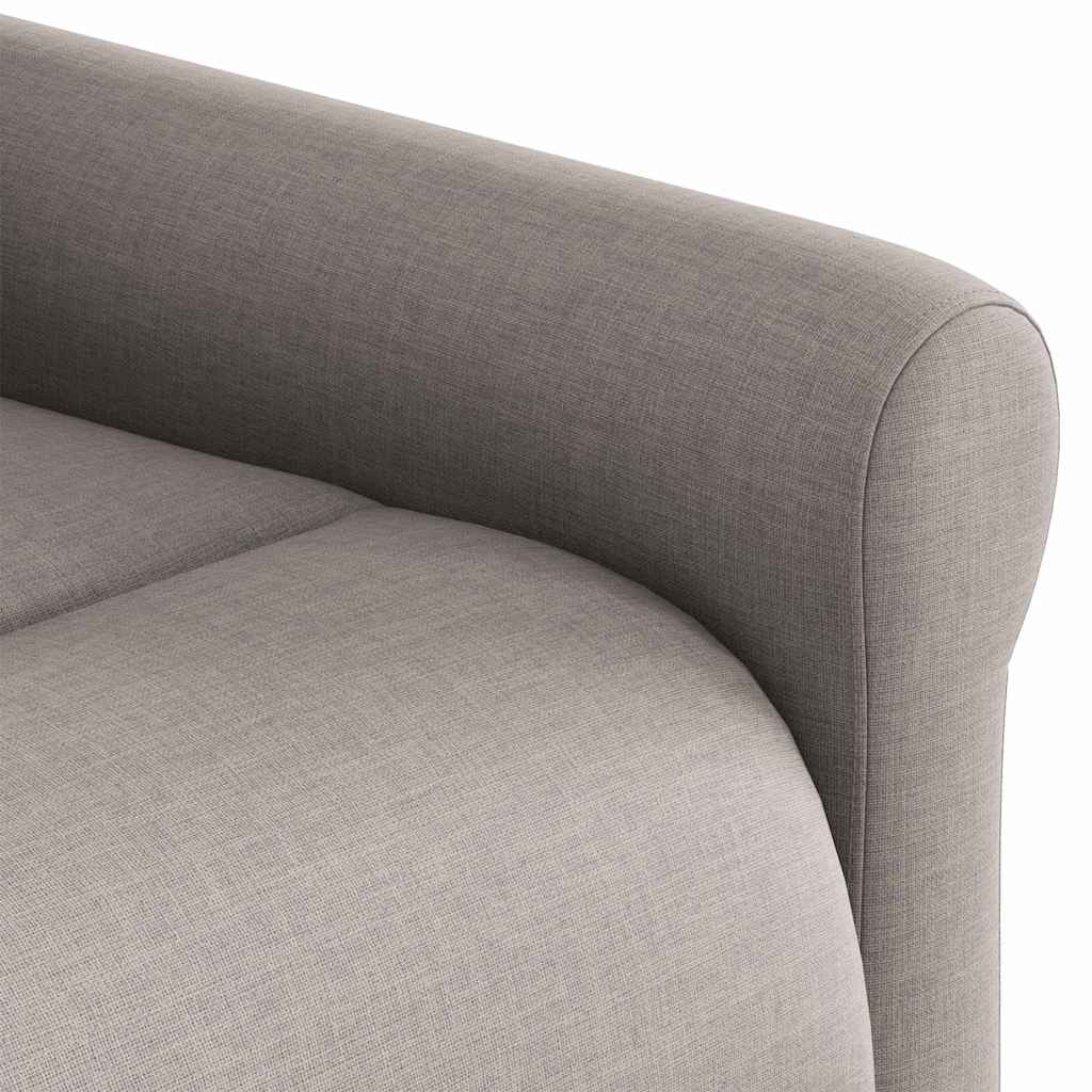 Fauteuil inclinable taupe tissu - XIOS