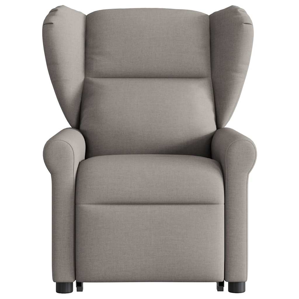 Fauteuil inclinable taupe tissu - XIOS