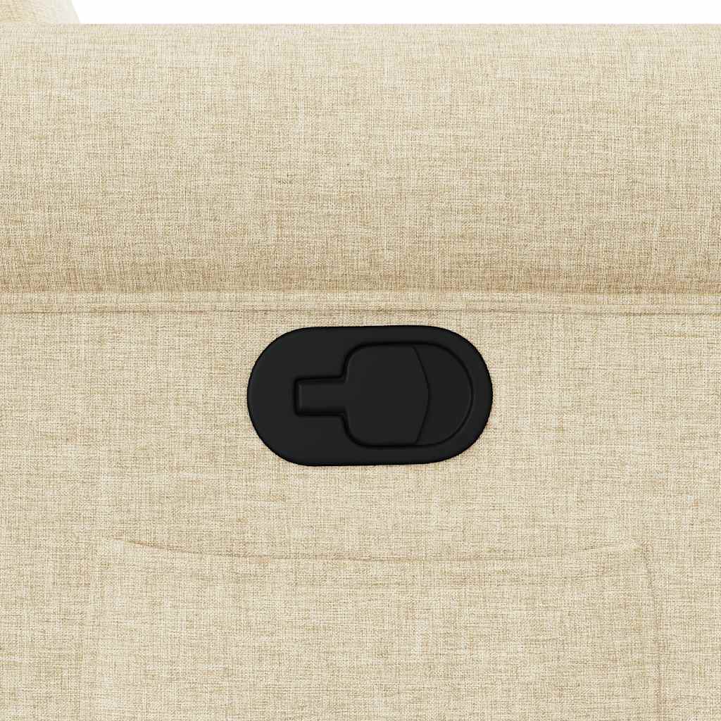 Fauteuil inclinable Crème Tissu