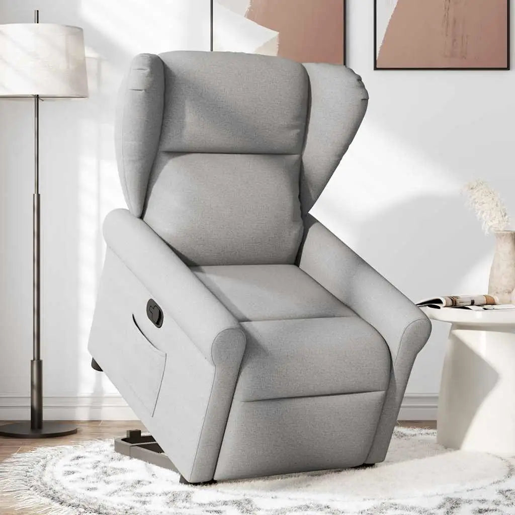 Fauteuil inclinable gris nuage tissu - XIOS