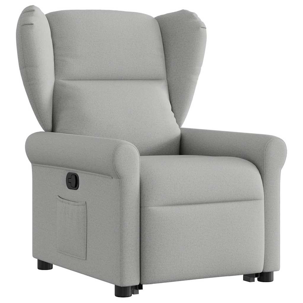 Fauteuil inclinable gris nuage tissu - XIOS