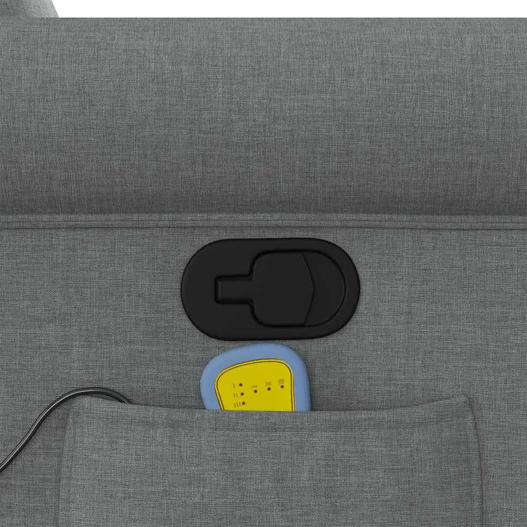 Fauteuil de massage inclinable Gris foncé Tissu - XIOS