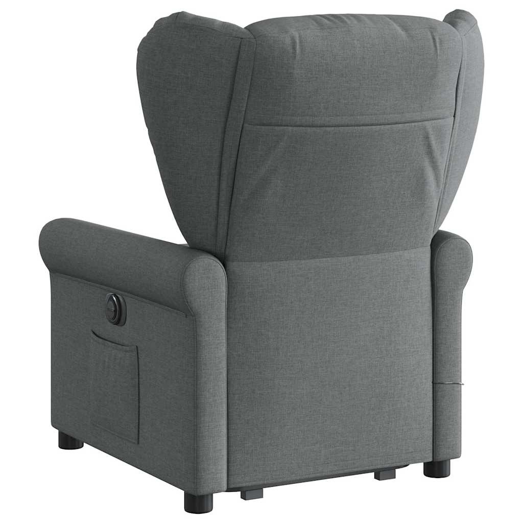 Fauteuil de massage inclinable Gris foncé Tissu - XIOS