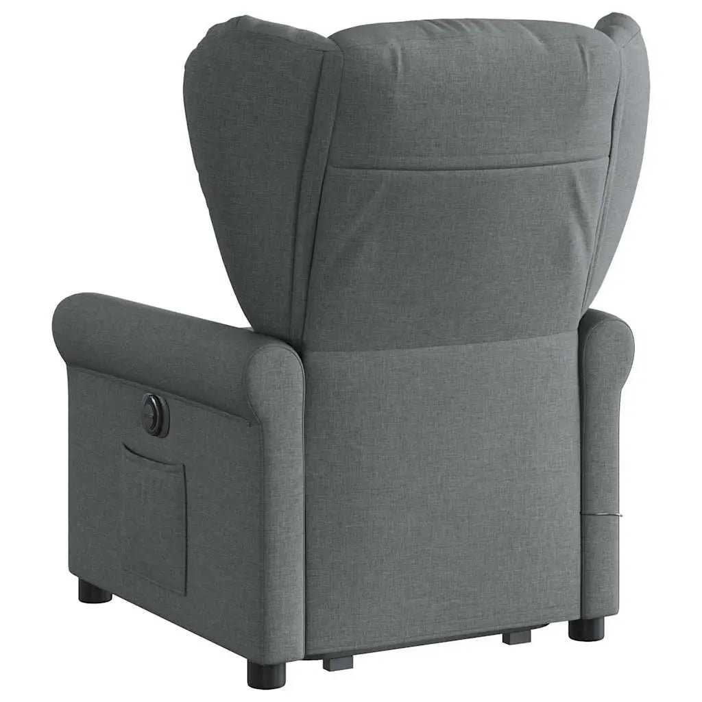 Fauteuil de massage inclinable Gris foncé Tissu - XIOS