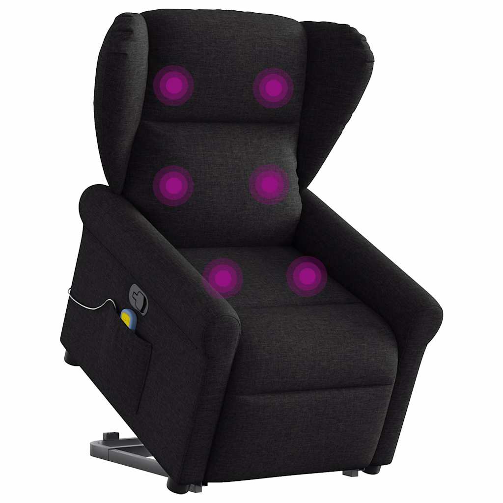 Fauteuil de massage inclinable Noir Tissu - XIOS