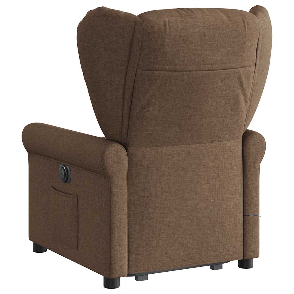 Fauteuil de massage inclinable Marron Tissu - XIOS
