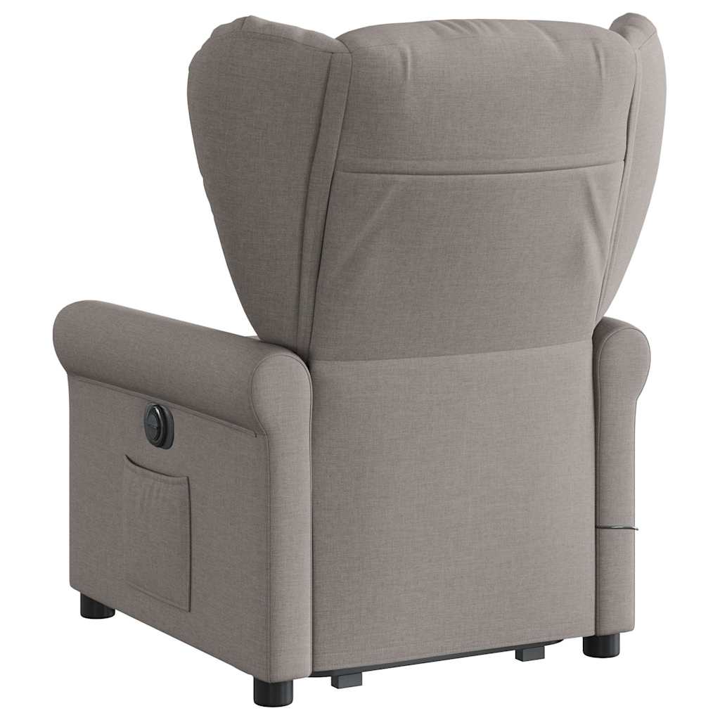 Fauteuil inclinable de massage Taupe Tissu - XIOS
