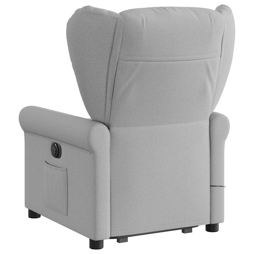 Fauteuil de massage inclinable gris nuage tissu - XIOS