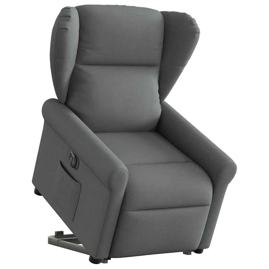 Fauteuil inclinable électrique gris foncé tissu - XIOS